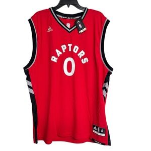 New Mens Toronto Raptors CJ‎ Miles Adidas Red Jersey #0